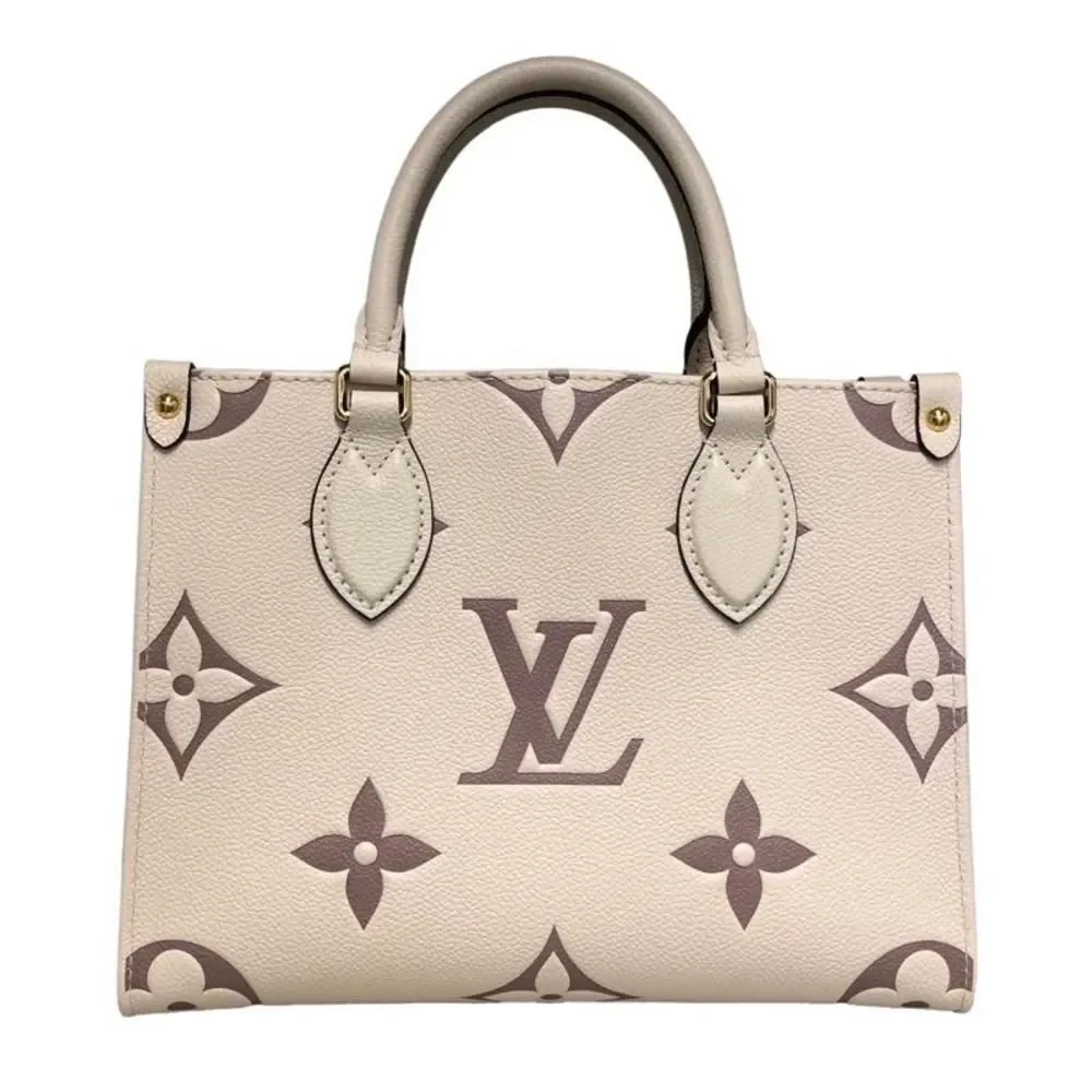 Louis Vuitton On The Go PM Shoulder Bag Creme